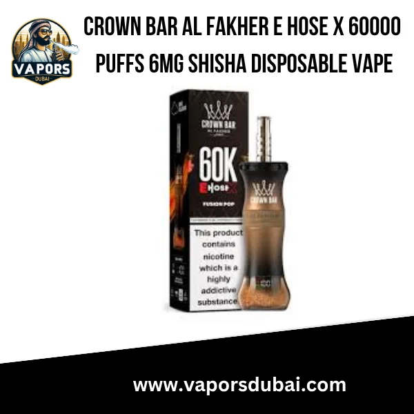 Crown Bar Al Fakher E Hose X 60000 Puffs Vape in Dubai, UAE Crown Bar Al Fakher E Hose X 60000 Puffs Vape in Dubai, UAE