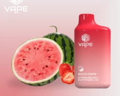 US-Vape-6500-Puffs-Rechargeable-Disposable-STRAWBERRY-watermelon