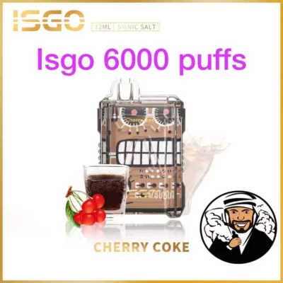 ISGO Disposable 6000 Puffs cherry coke flavor