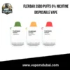 Flerbar 3500 Puffs 0 Nicotine Disposable Vape in Dubai