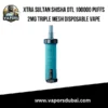 Xtra Sultan Shisha DTL 100000 Puffs 2mg Triple Mesh Disposable Vape in Dubai