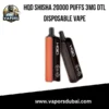 HQD Shisha 20000 Puffs 3mg DTL Disposable Vape in Dubai