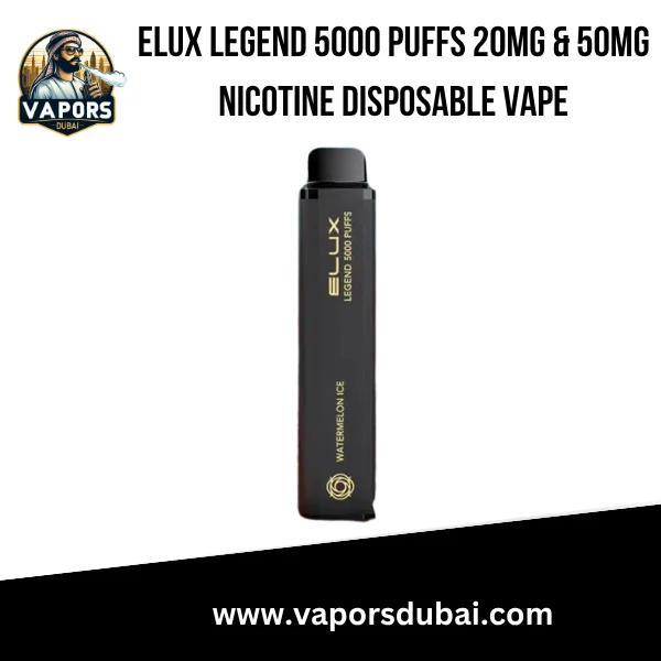 Elux Legend 5000 Puffs 20mg & 50mg Nicotine Disposable Vape in Dubai