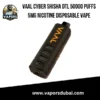 Vaal Cyber Shisha DTL 50000 Puffs 5mg Nicotine Disposable Vape in Dubai