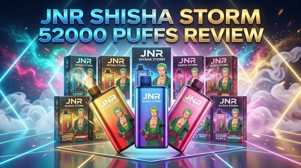 JNR Shisha Storm 52000 Puffs Review in Dubai